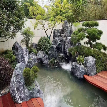 黑山石景观石园林里有什么寓意?