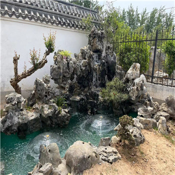 鱼池的假山要怎么制作?